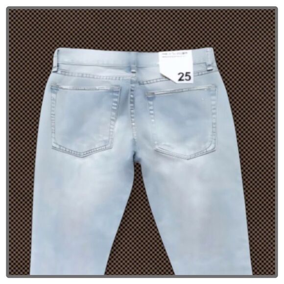 Rag & Bone The Dre Boyfriend Skinny Jean Thrasher Size 25 $295 - Picture 11 of 16